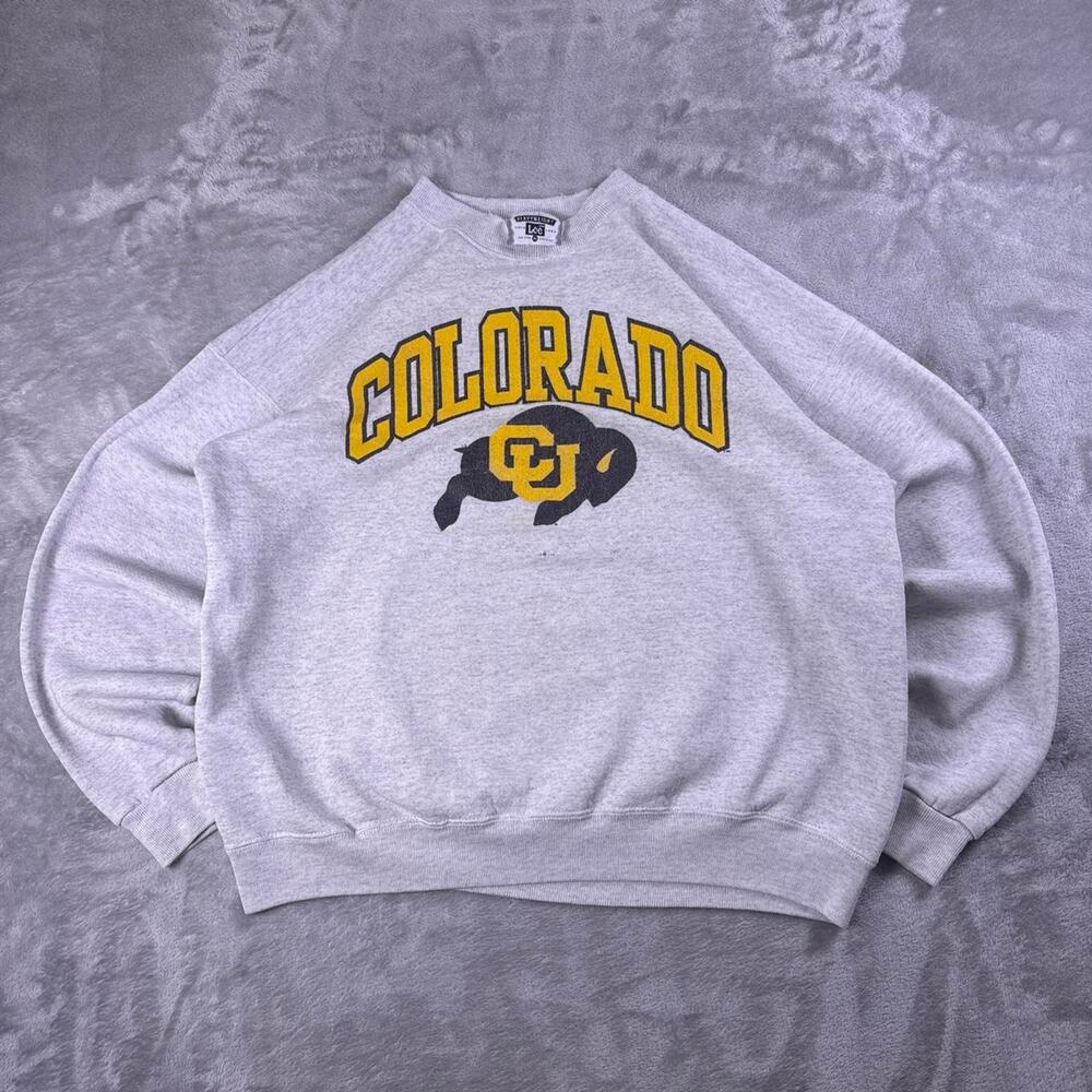 Vintage 90s Colorado Buffaloes Sweatshirt Men’s XL Gray Lee Made USA